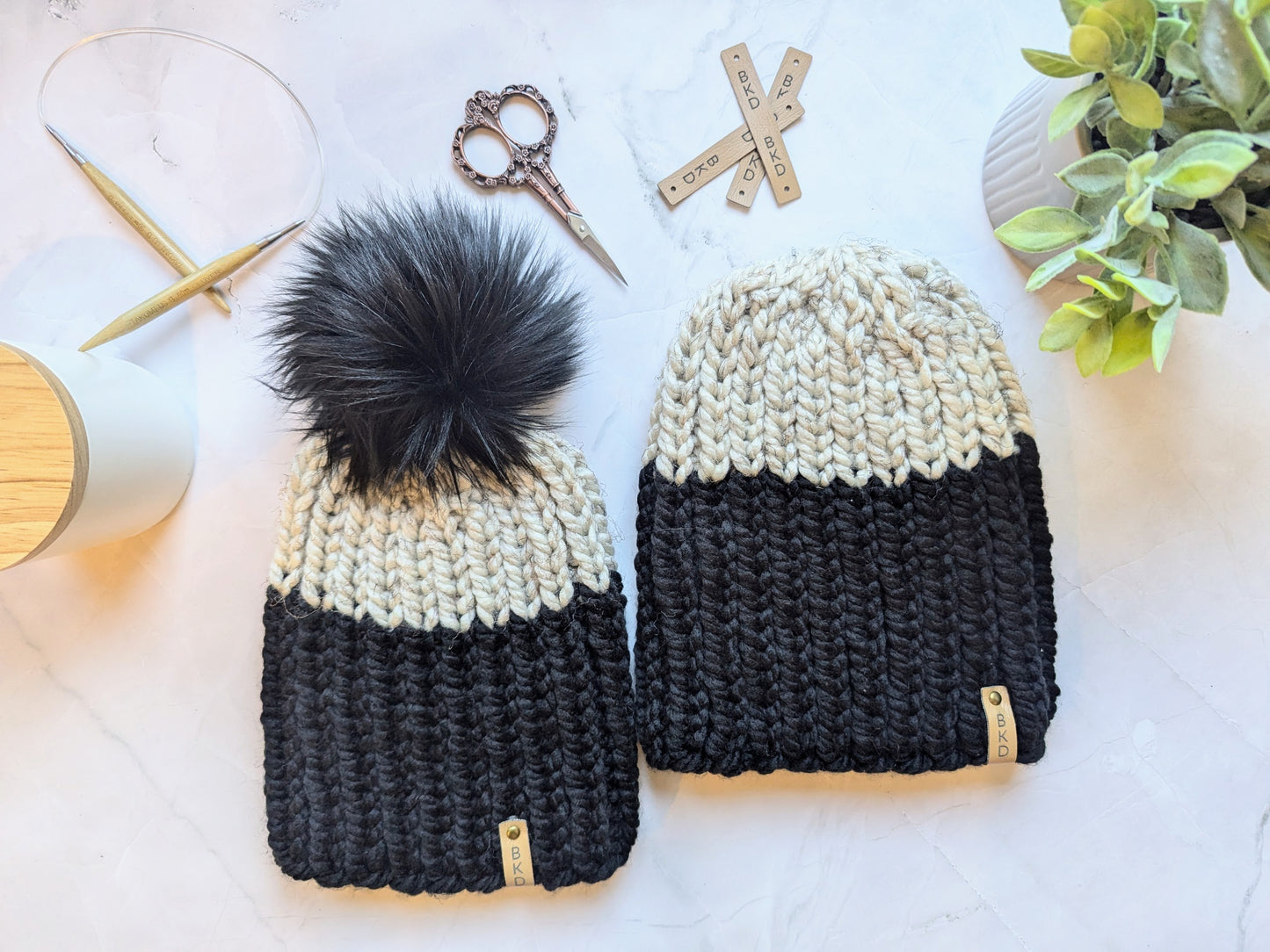 'Eros' His and Hers Winter Beanie Set
