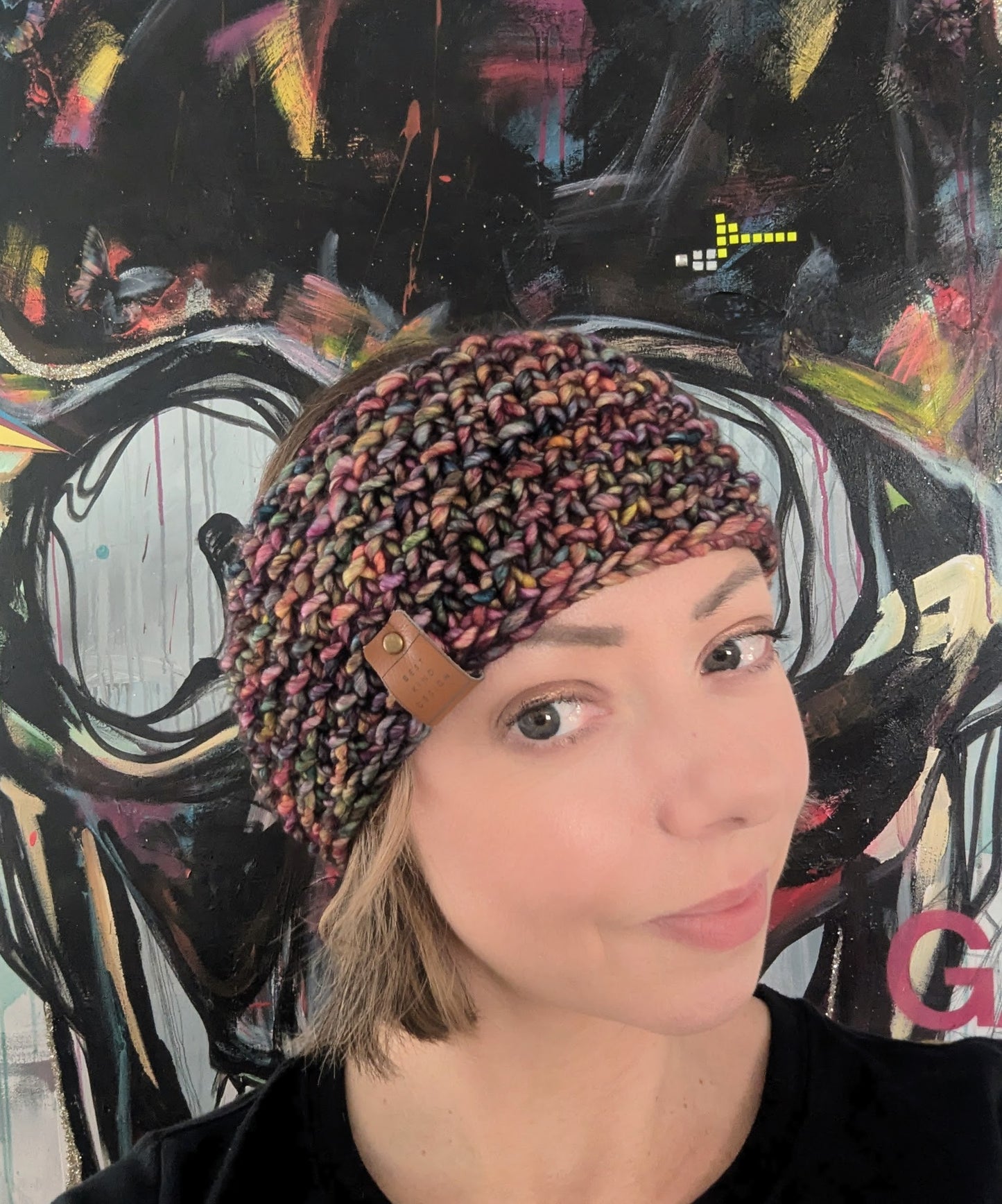 'Granite" Luxury Light Chunky Headband Ear Warmer