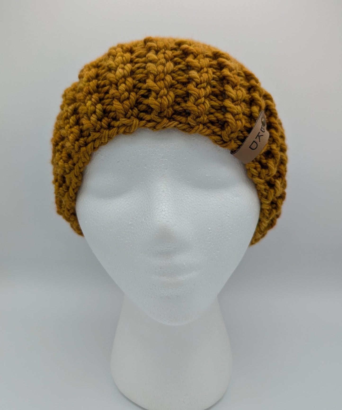 Luxury "Twist" Winter Beanie - Mustard