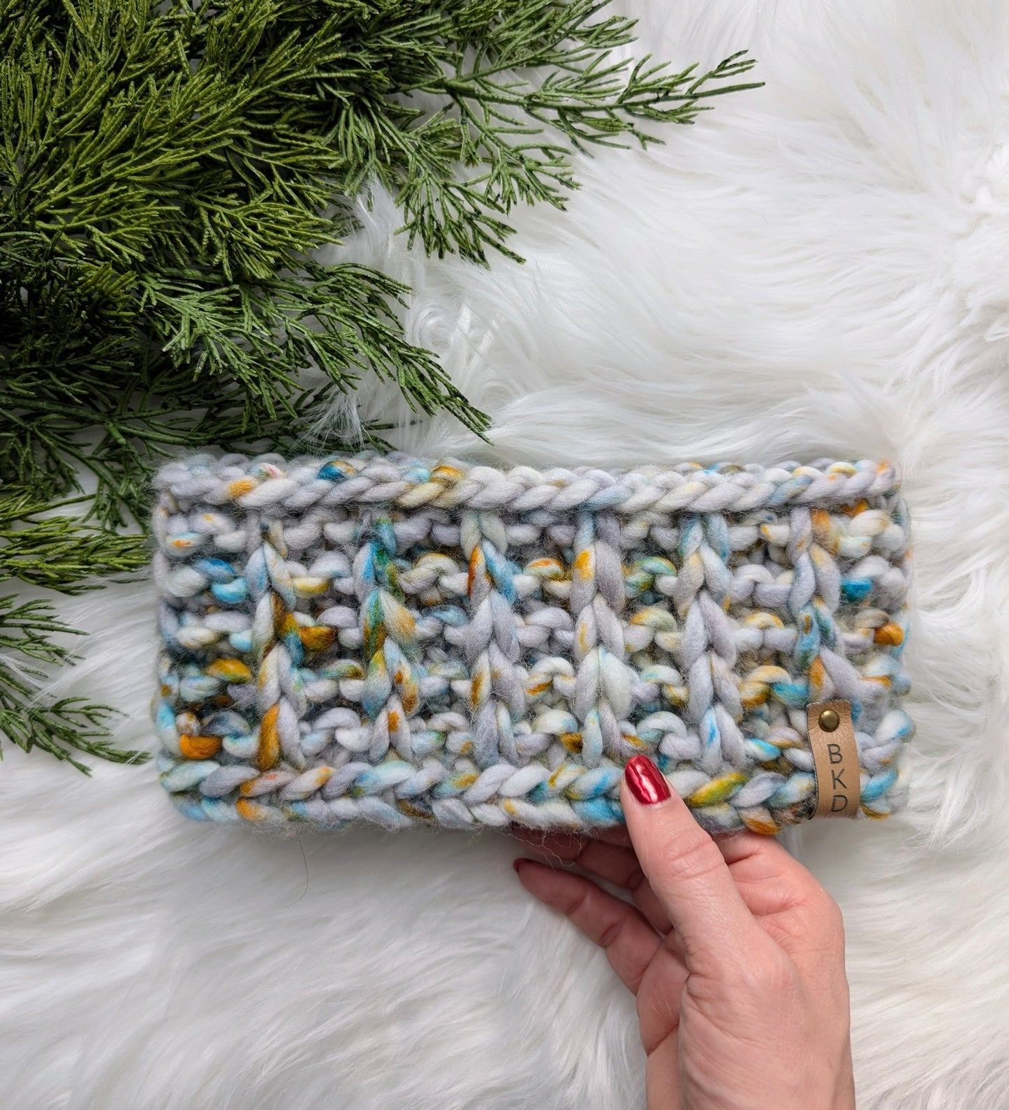 Luxury "Rain Lily" Chunky Headband Ear Warmer