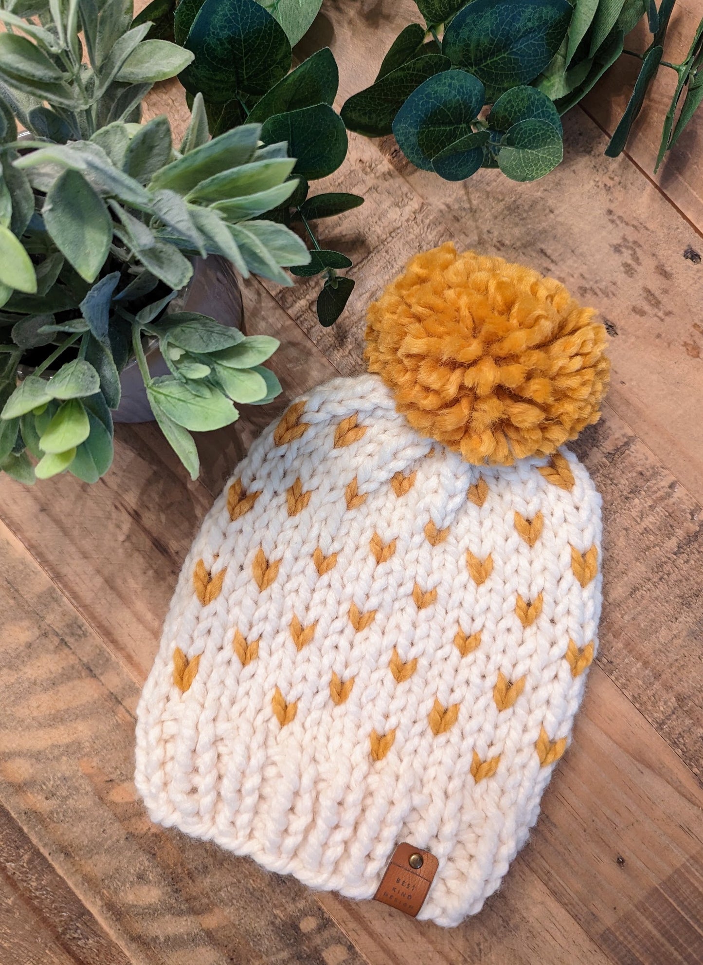 'Little Hearts' Toddler Size Winter Beanie