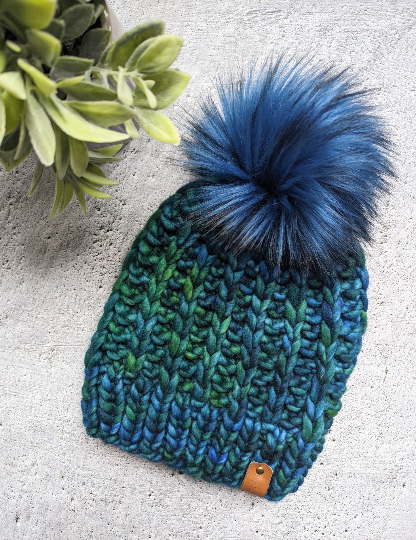 Luxury "Rain Lily" Adult Winter Beanie