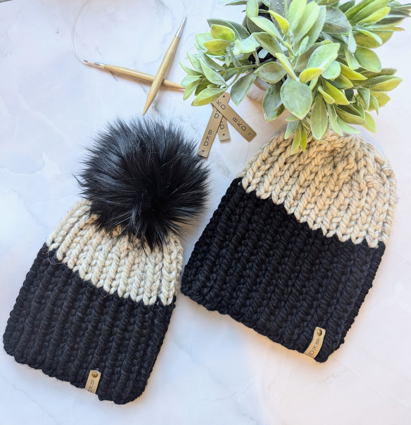 'Eros' His and Hers Winter Beanie Set