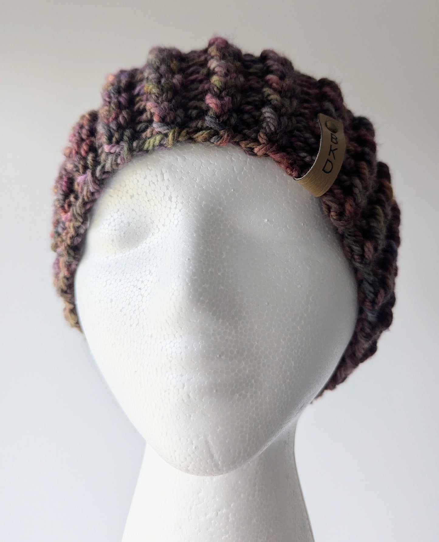 Twisty Slouch Beanie Knitting Pattern