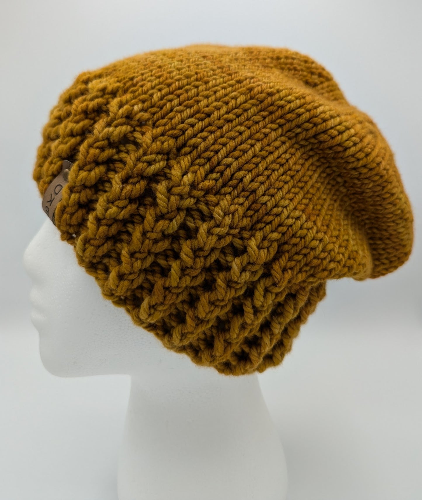 Twisty Slouch Beanie Knitting Pattern