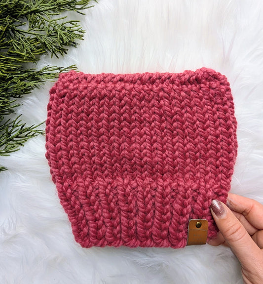 'Kitty' Child Size Age 18 months-3 Years Winter Beanie - Hot Pink