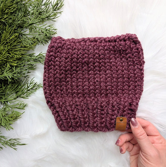 'Kitty' Child Size Age 3-7 Winter Beanie - Fig