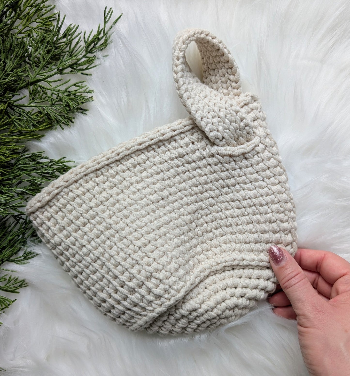 Crochet Hanging Basket