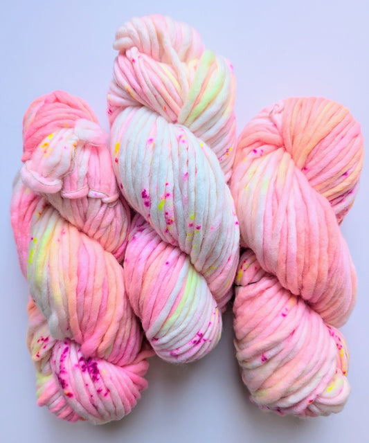 KNOTTED BY NISH |  Super Chunky Merino Pink Lemonade