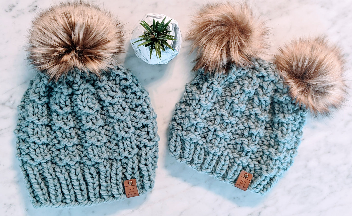 'Awaken' Mommy and Me Winter Beanie Set